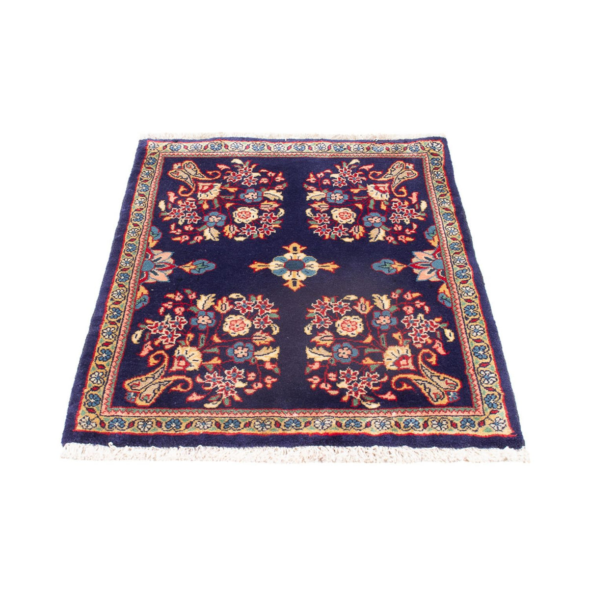 Tapis persan - Keshan - 91 x 63 cm - multicolore