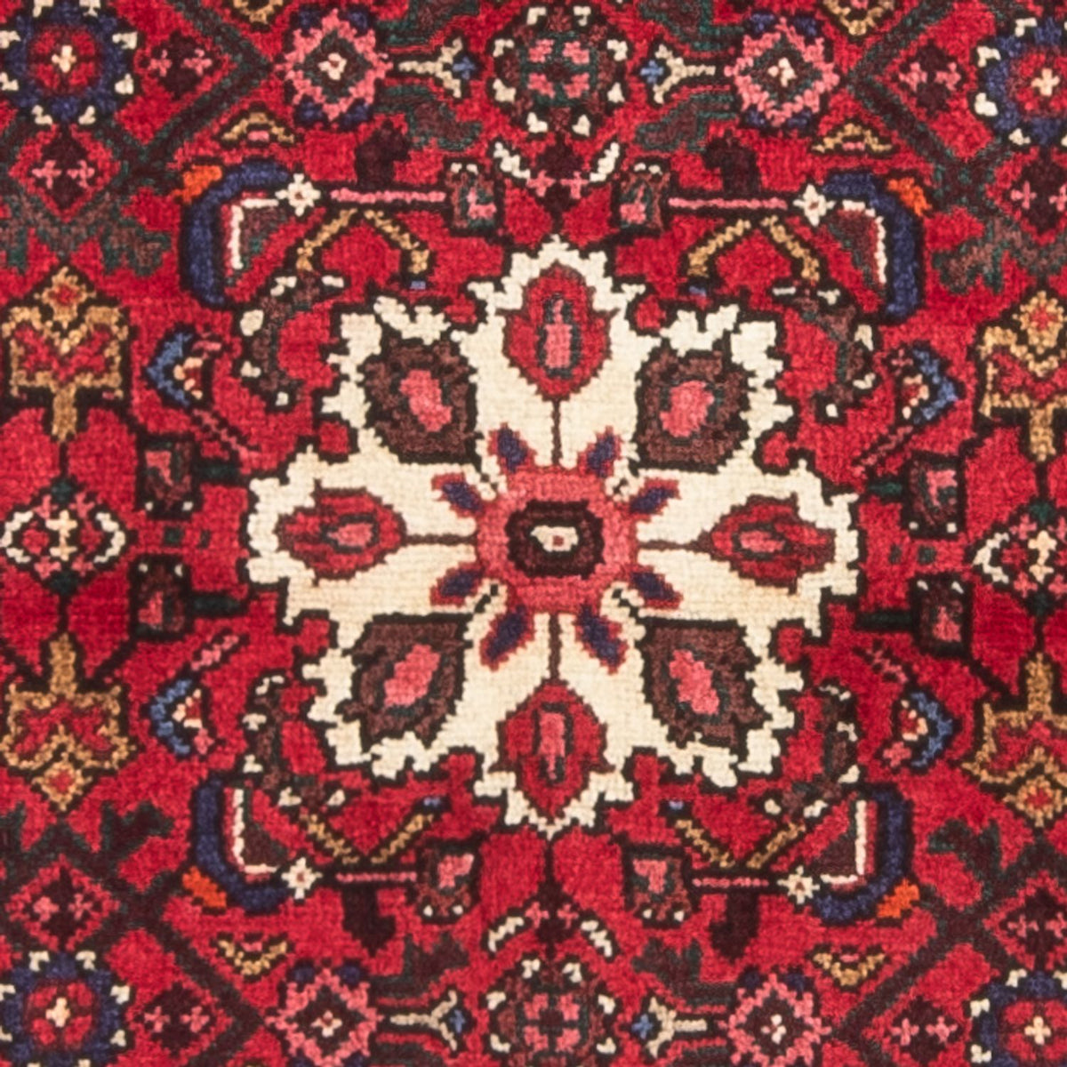 Tapis persan - Nomadic - 128 x 82 cm - rouge foncé