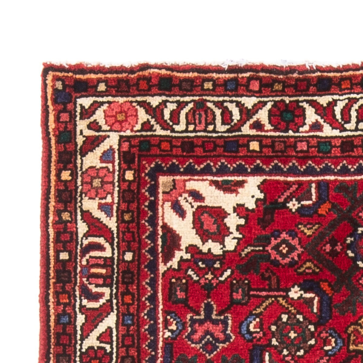 Tapis persan - Nomadic - 128 x 82 cm - rouge foncé