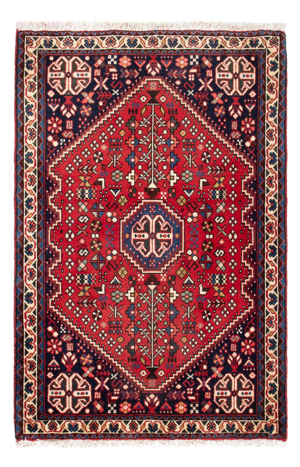 Tapis persan - Nomadic - 99 x 65 cm - rouge