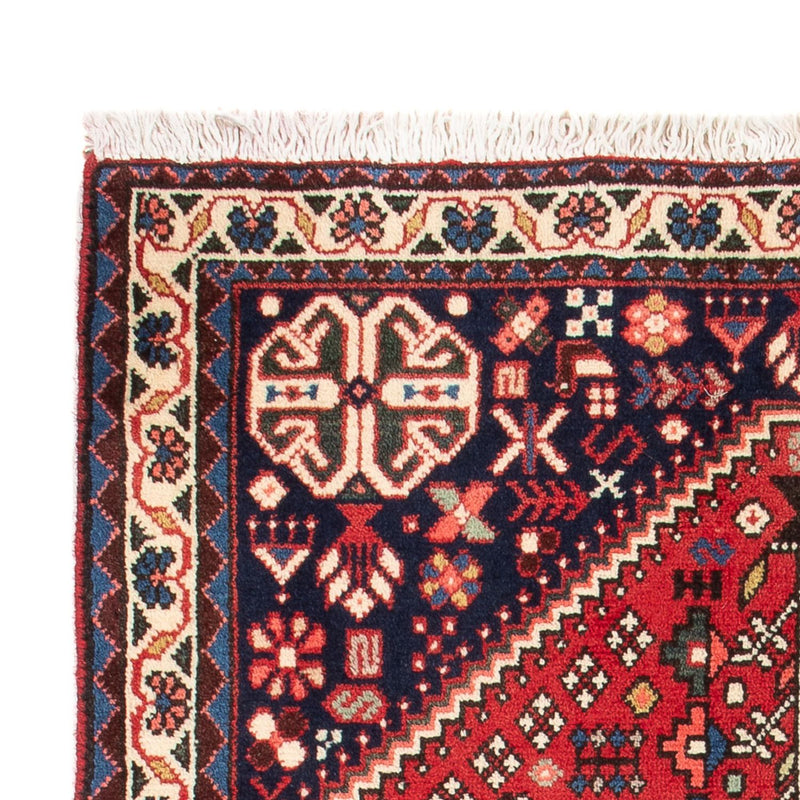 Tapis persan - Nomadic - 99 x 65 cm - rouge