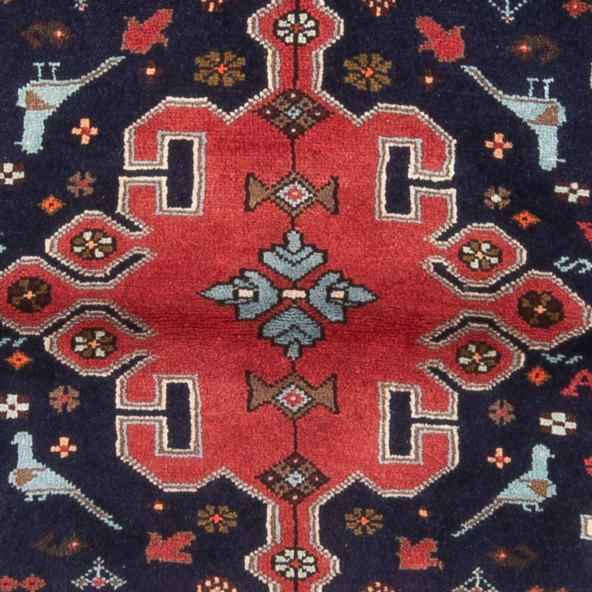 Tapis persan - Nomadic - 150 x 100 cm - bleu foncé