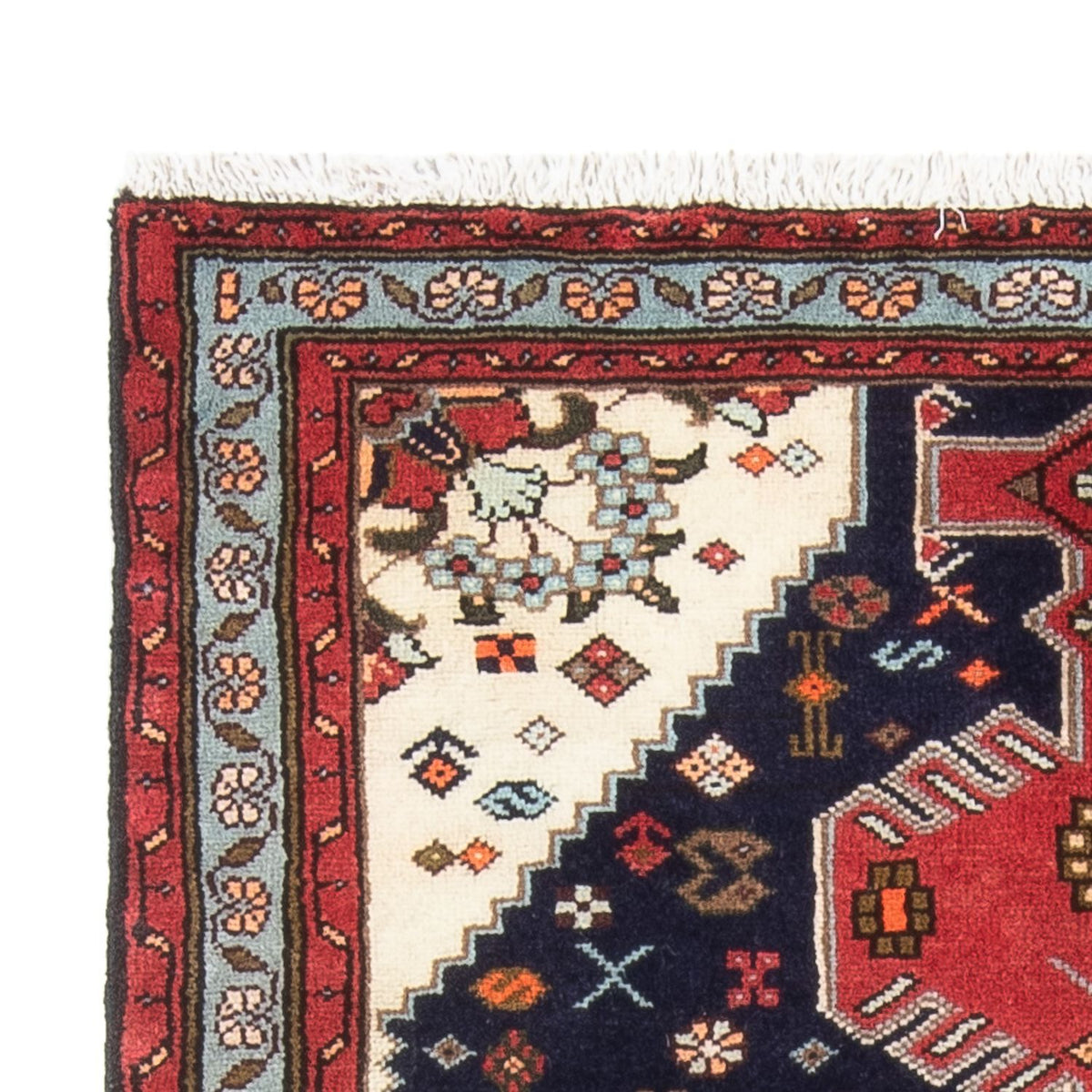 Tapis persan - Nomadic - 150 x 100 cm - bleu foncé