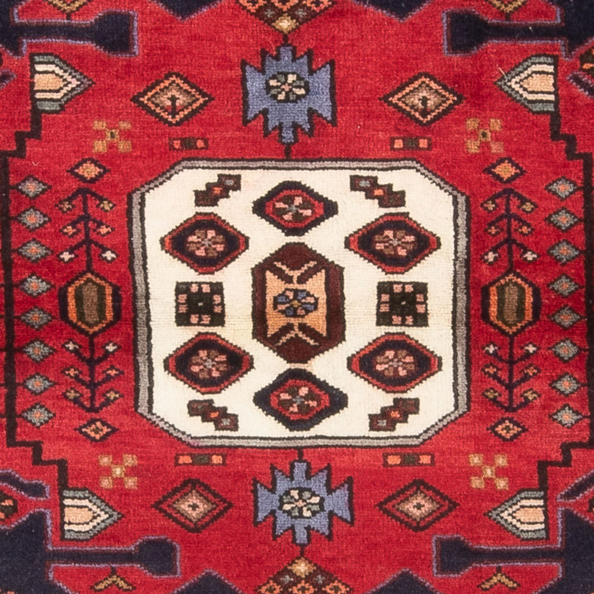 Tapis persan - Nomadic - 161 x 110 cm - bleu foncé