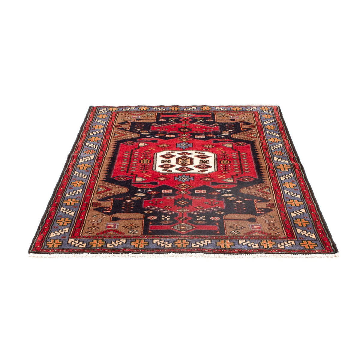 Tapis persan - Nomadic - 161 x 110 cm - bleu foncé