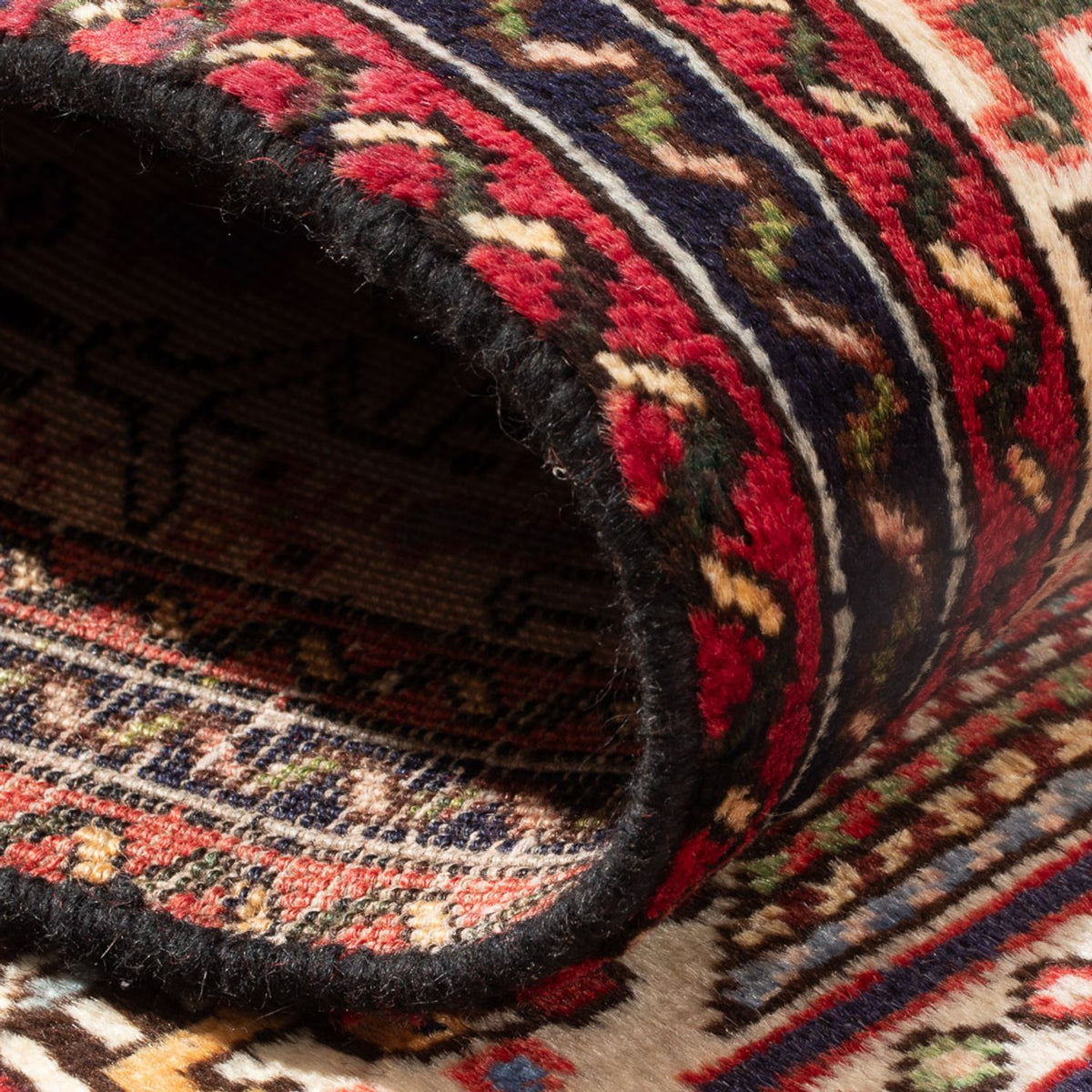 Tapis de couloir Tapis persan - Nomadic - 202 x 71 cm - crème