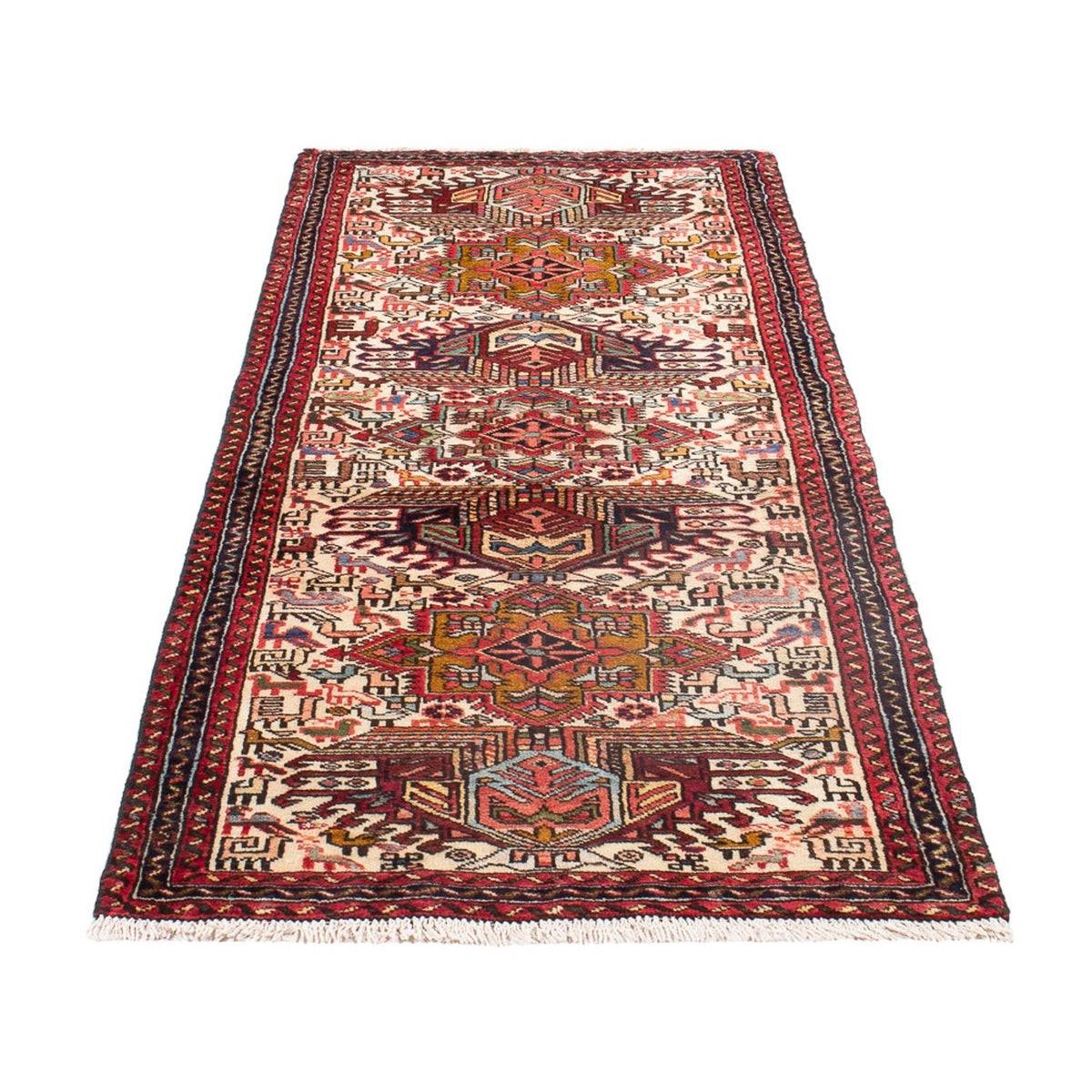 Tapis de couloir Tapis persan - Nomadic - 202 x 71 cm - crème