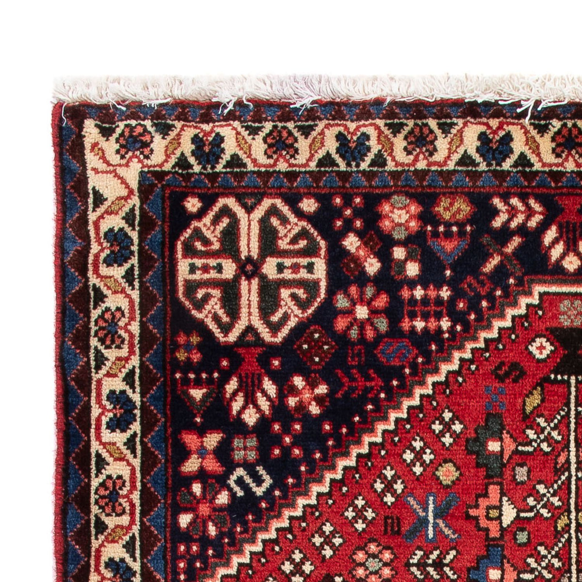 Tapis persan - Nomadic - 97 x 65 cm - rouge