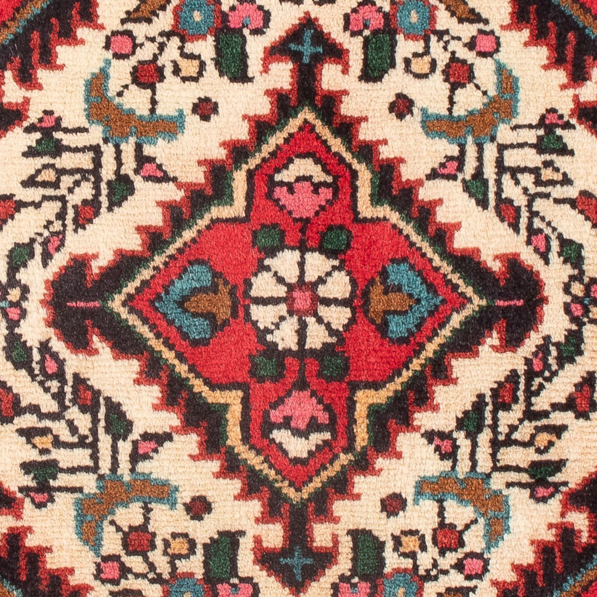 Tapis persan - Nomadic - 62 x 47 cm - crème
