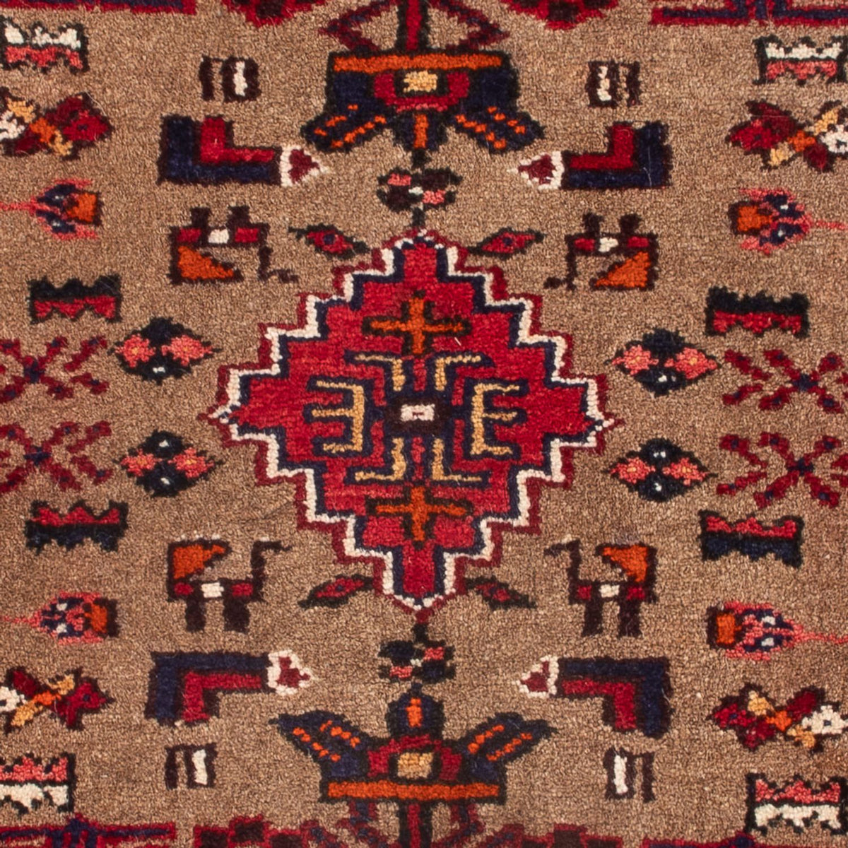 Tapis persan - Nomadic - 72 x 47 cm - marron