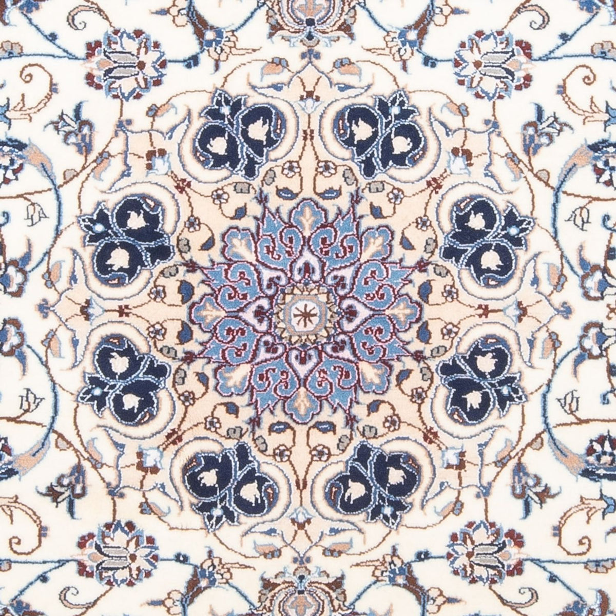 Tapis persan - Nain - Royal - 197 x 130 cm - crème