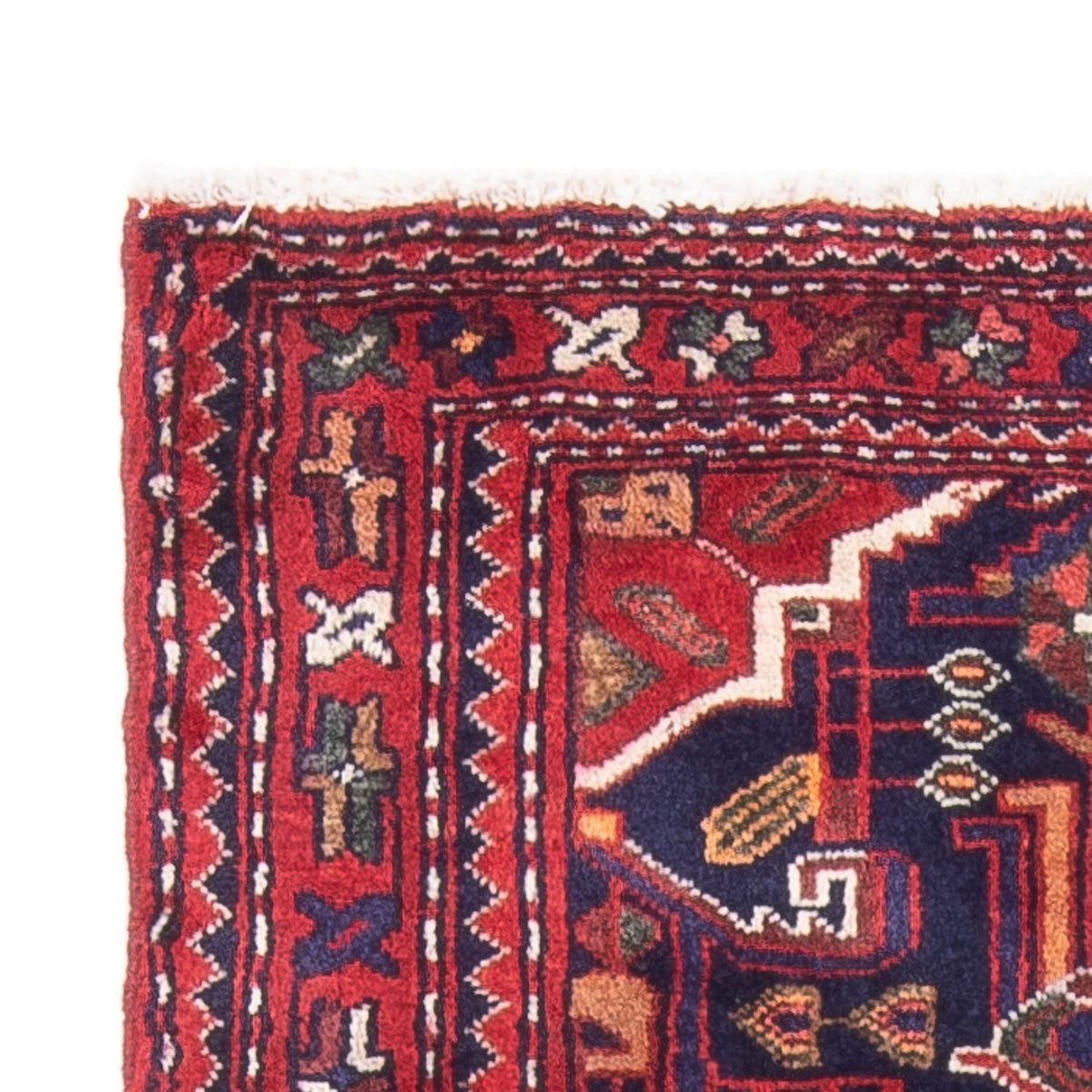Tapis persan - Nomadic - 129 x 74 cm - bleu foncé