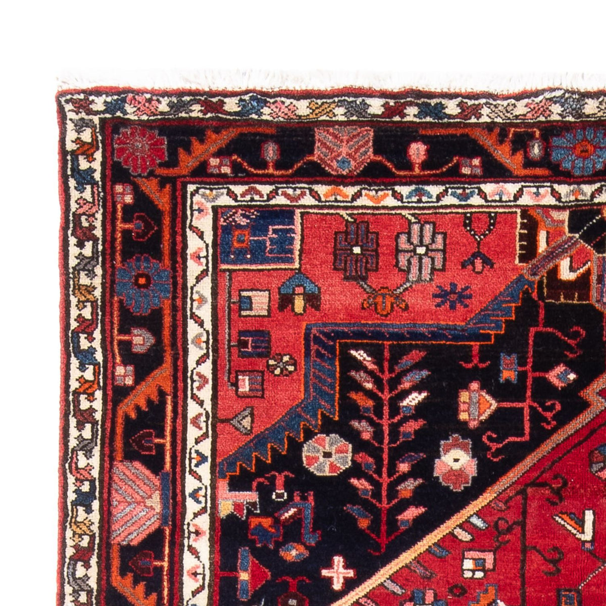 Tapis persan - Nomadic - 215 x 139 cm - rouge