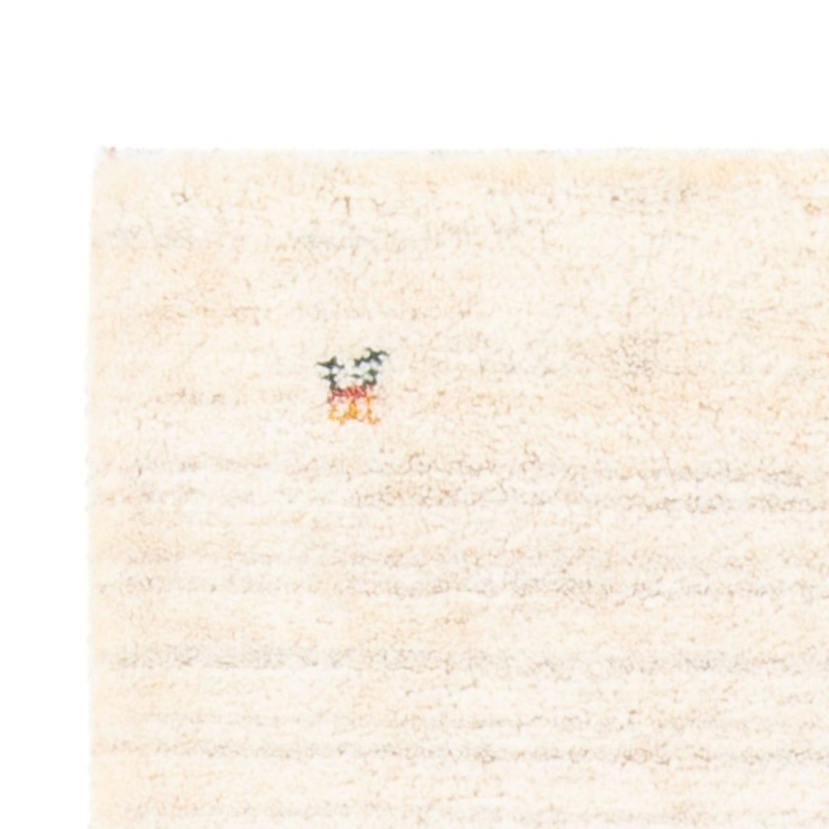 Tapis Gabbeh - Persan - 146 x 73 cm - blanc naturel