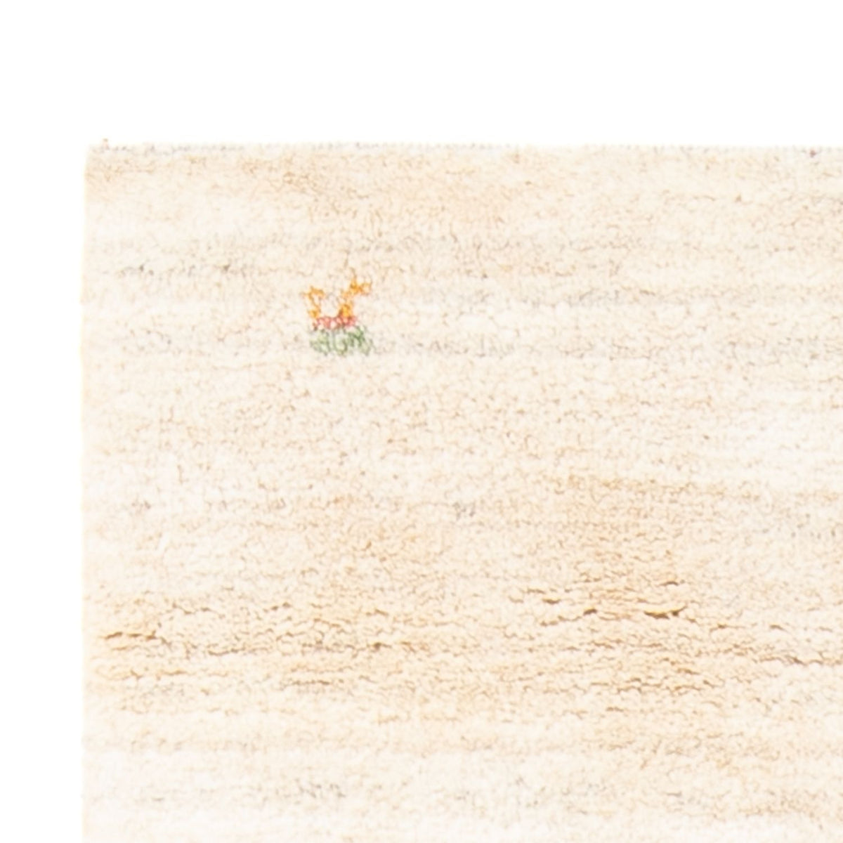 Tapis Gabbeh - Persan - 144 x 71 cm - blanc naturel