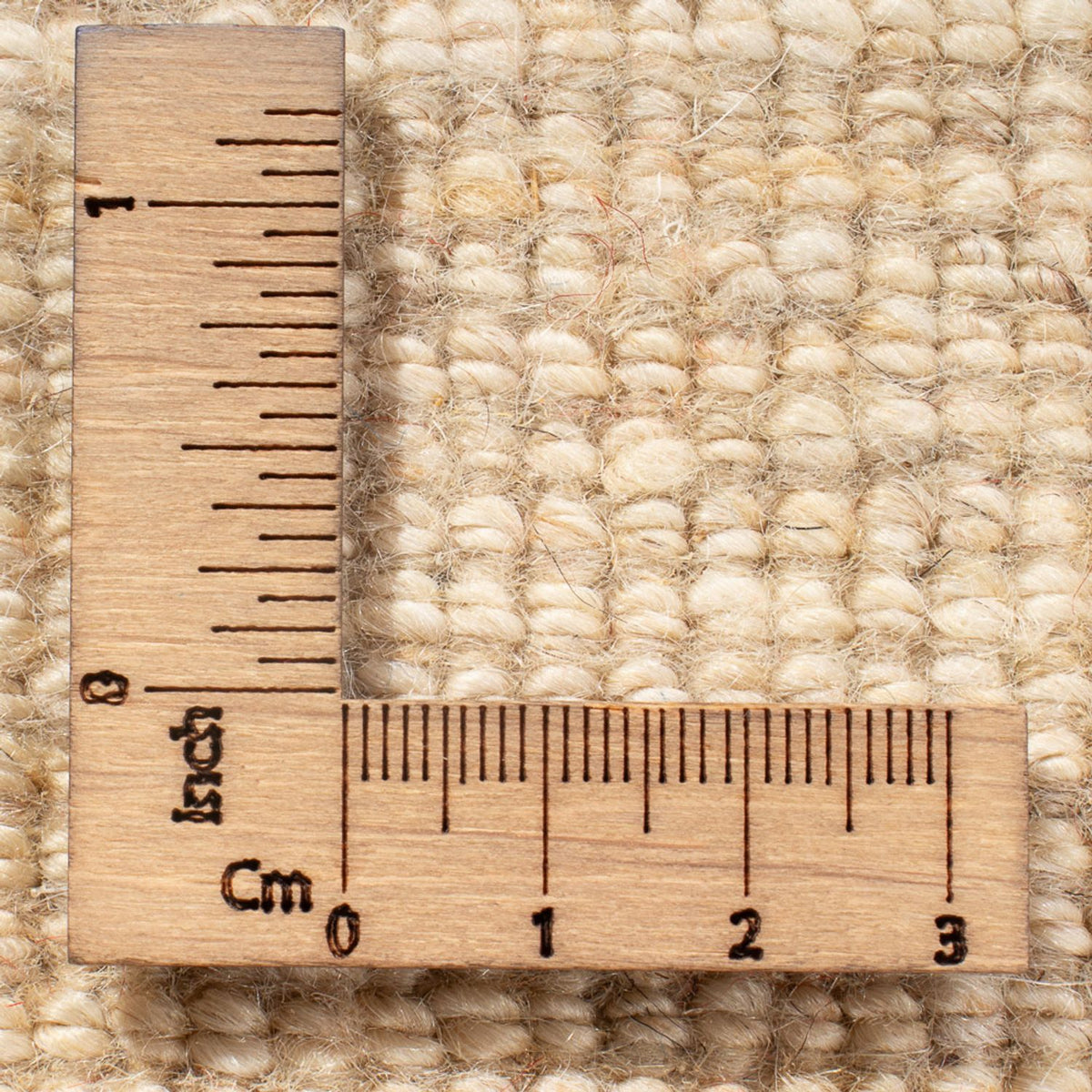 Tapis Gabbeh - Persan - 144 x 71 cm - blanc naturel