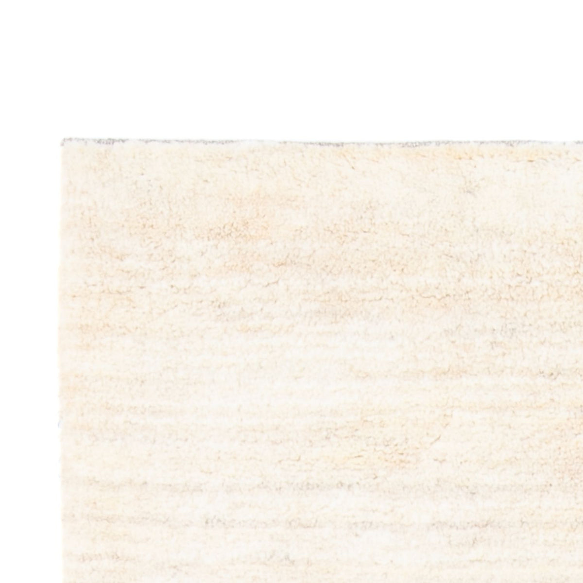 Tapis de couloir Tapis Gabbeh - Persan - 247 x 82 cm - blanc naturel
