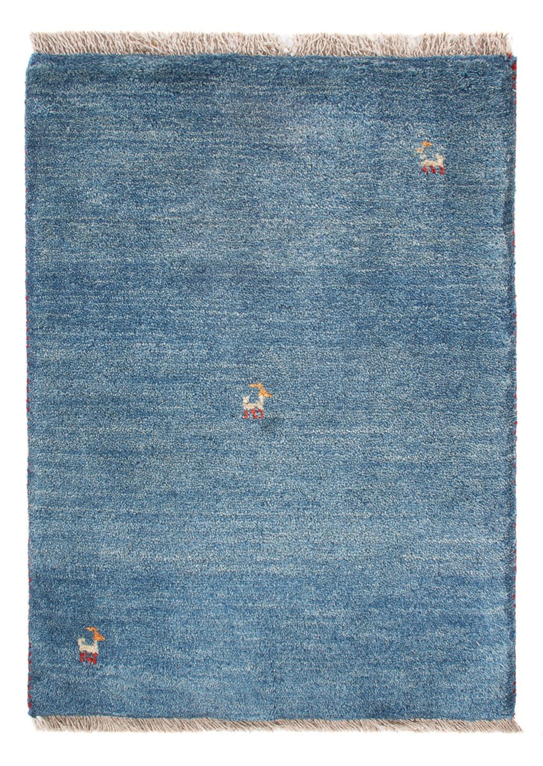 Tapis Gabbeh - Persan - 84 x 60 cm - bleu de mer