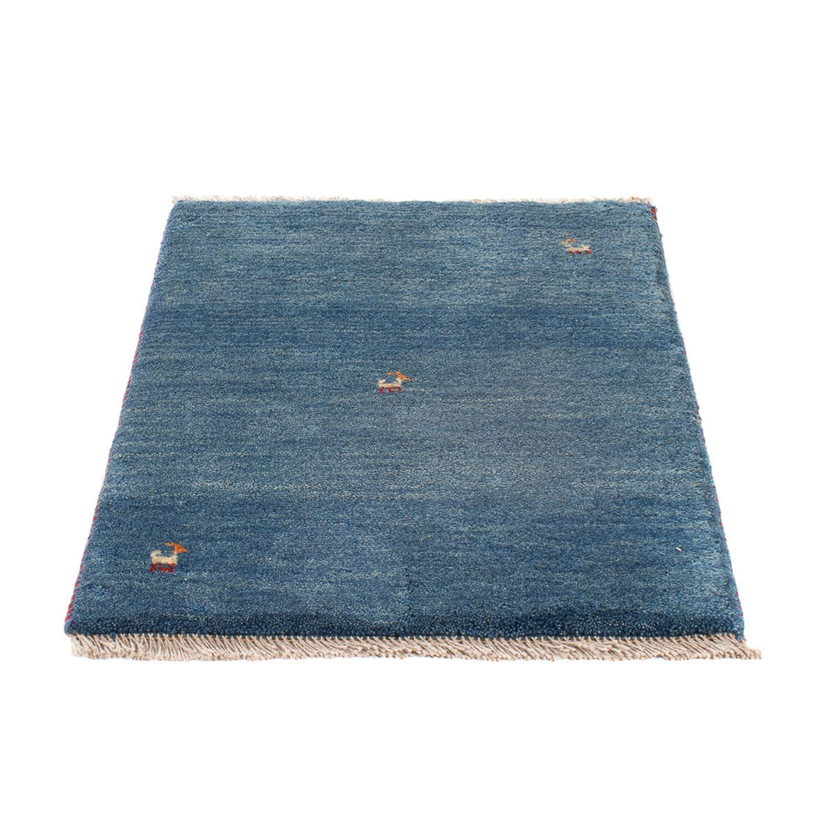 Tapis Gabbeh - Persan - 84 x 60 cm - bleu de mer