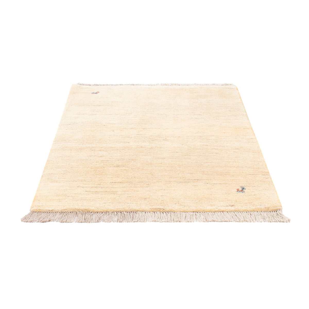 Tapis Gabbeh - Persan - 150 x 97 cm - blanc naturel
