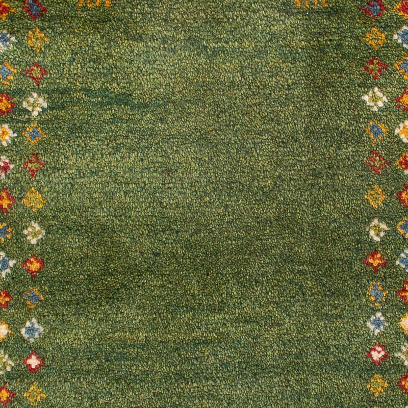 Tapis Gabbeh - Persan - 89 x 62 cm - vert de mer