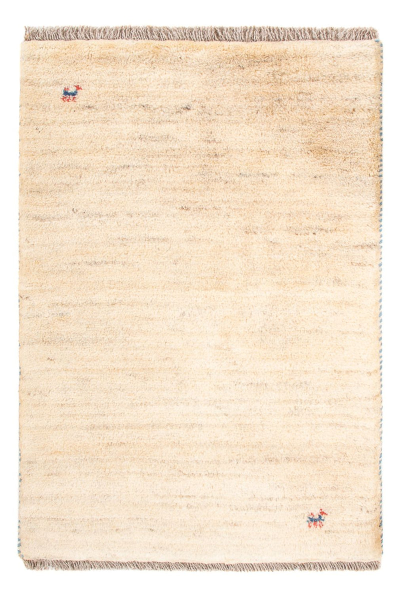 Tapis Gabbeh - Persan - 86 x 60 cm - beige clair