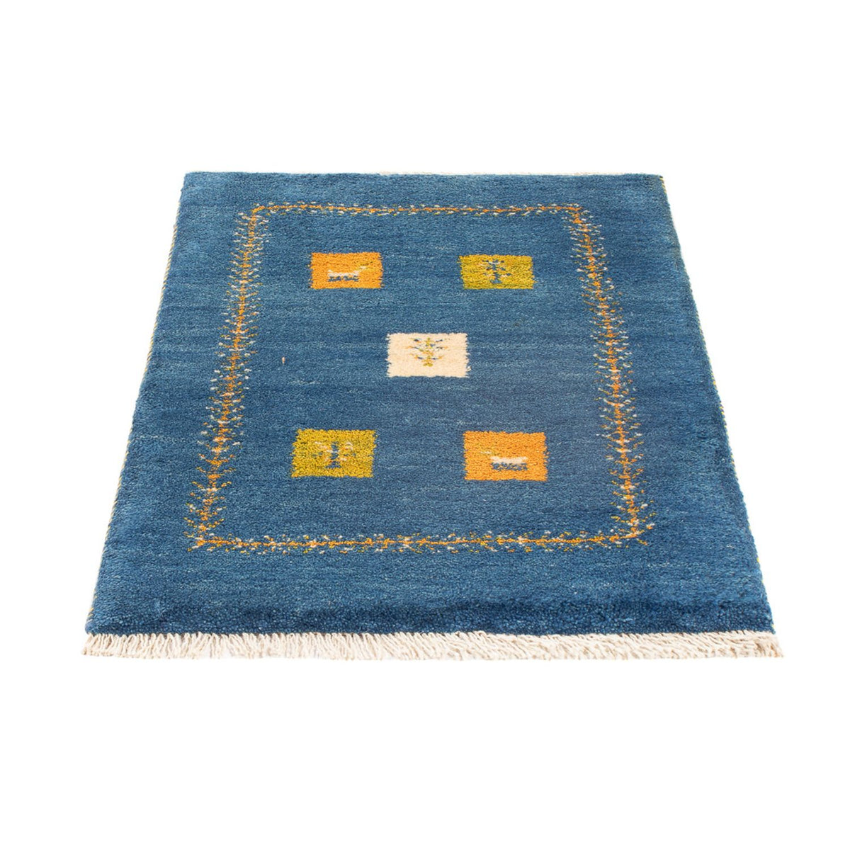 Tapis Gabbeh - Persan - 89 x 59 cm - multicolore
