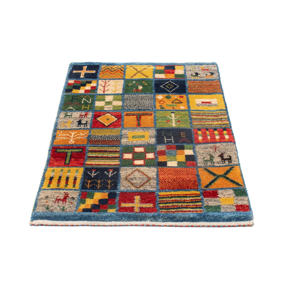 Tapis Gabbeh - Persan - 98 x 61 cm - multicolore
