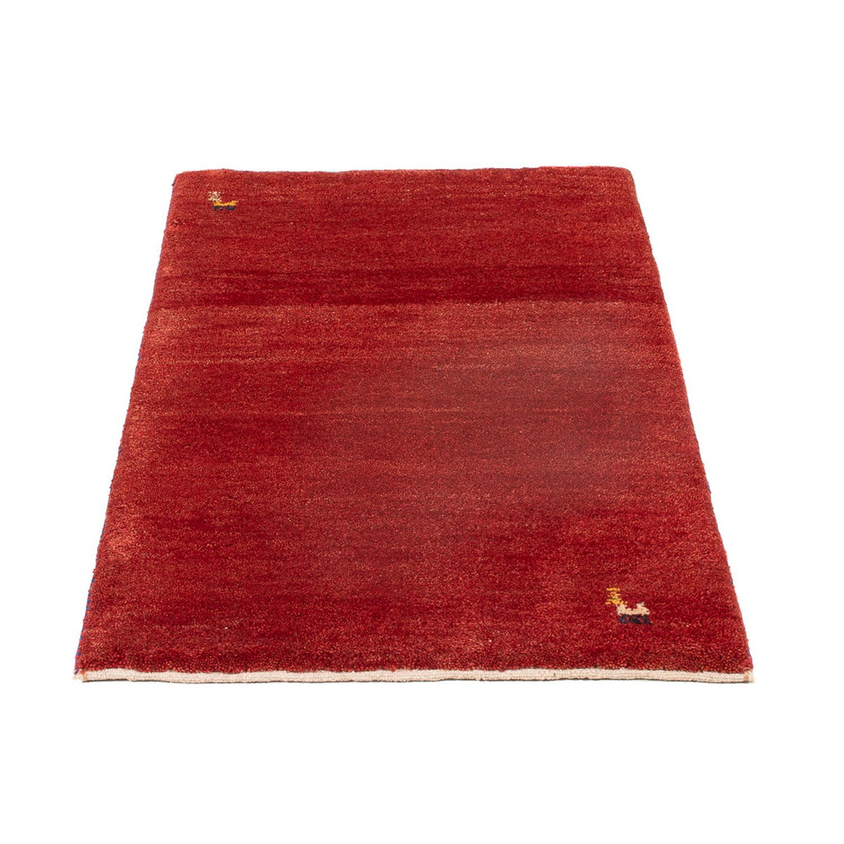 Tapis Gabbeh - Persan - 90 x 62 cm - rouge