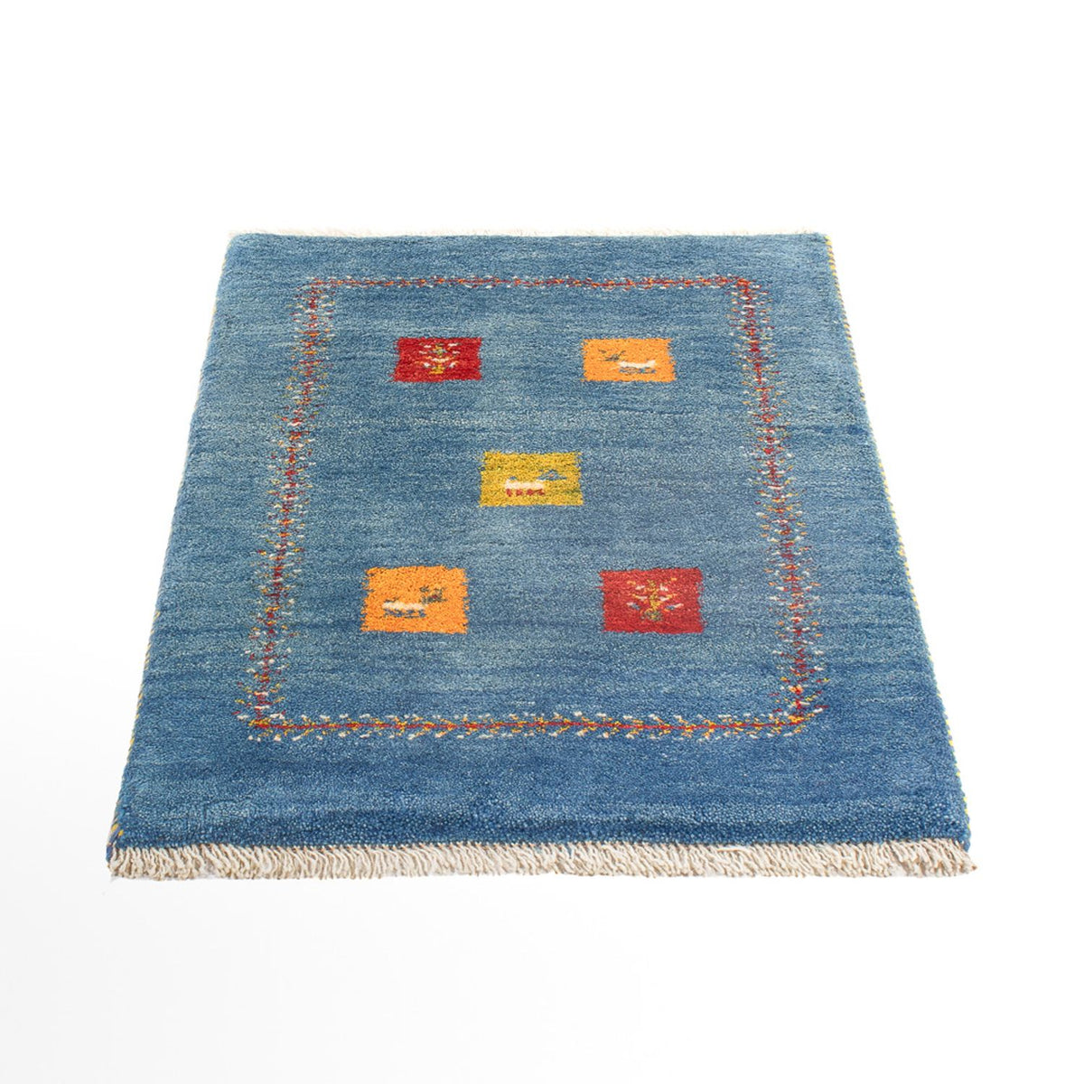 Tapis Gabbeh - Persan - 87 x 59 cm - multicolore