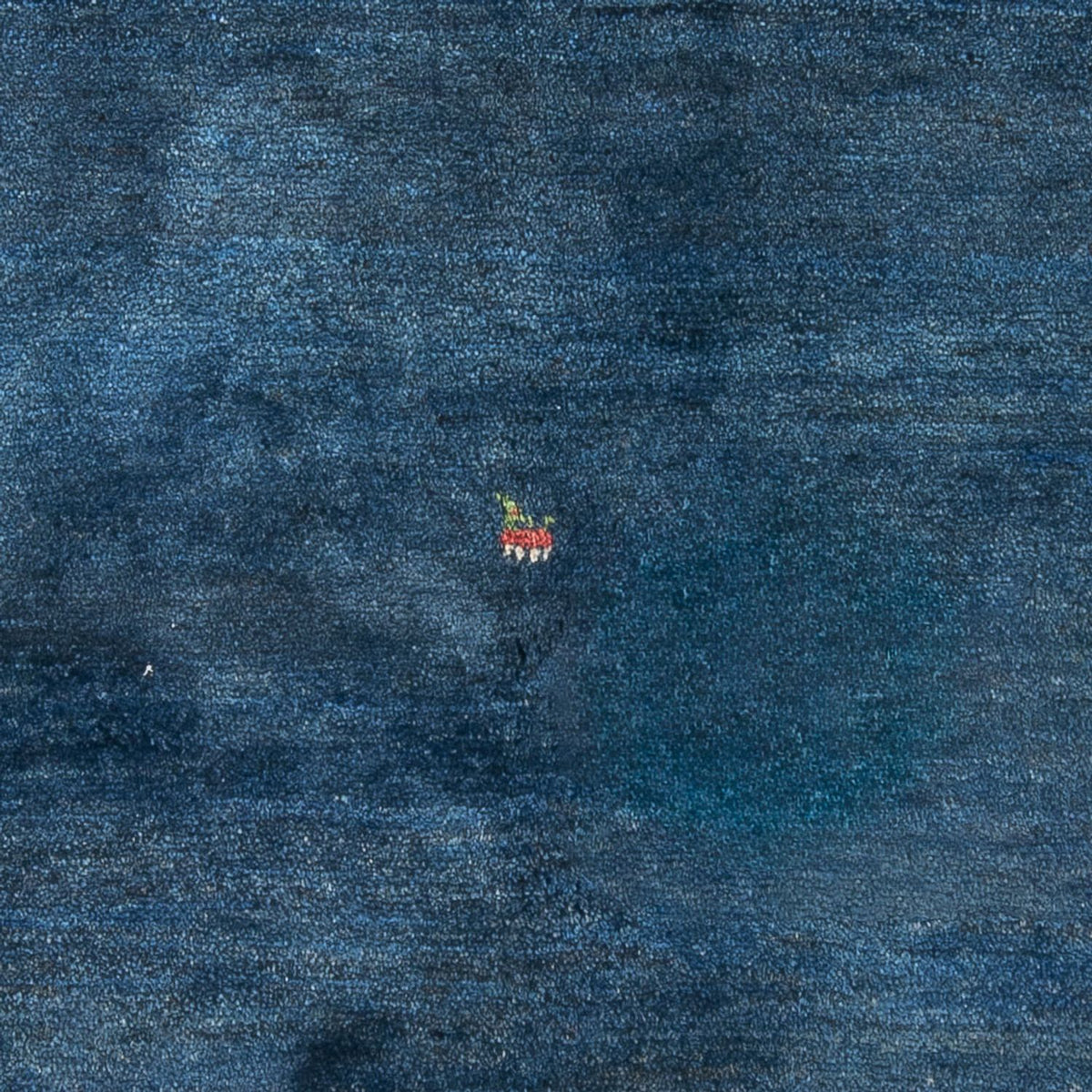 Tapis Gabbeh - Persan - 201 x 151 cm - bleu
