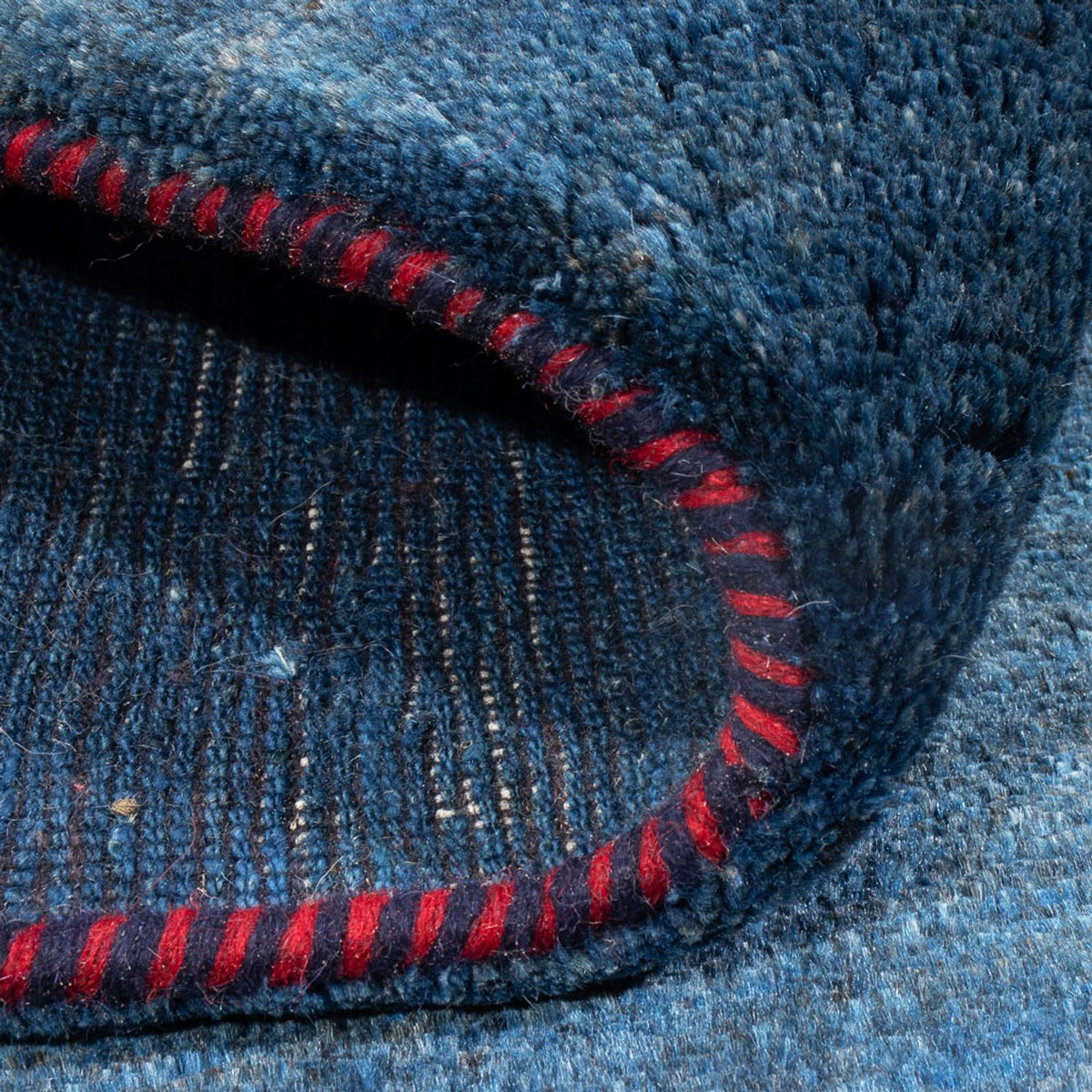 Tapis Gabbeh - Persan - 201 x 151 cm - bleu