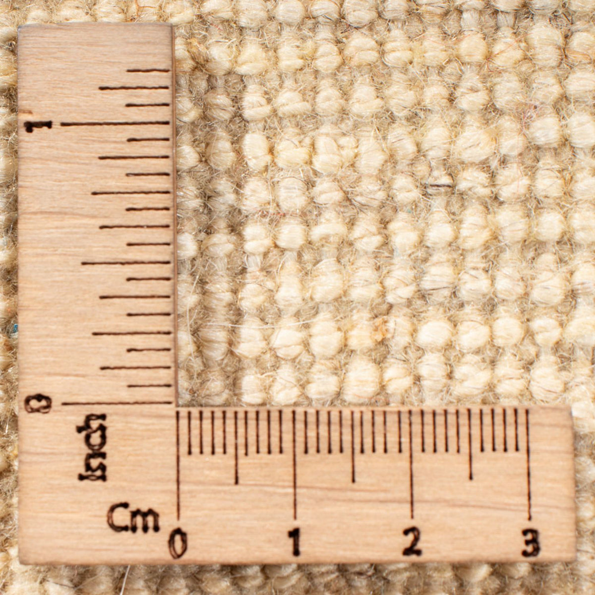 Tapis Gabbeh - Persan - 196 x 156 cm - blanc naturel