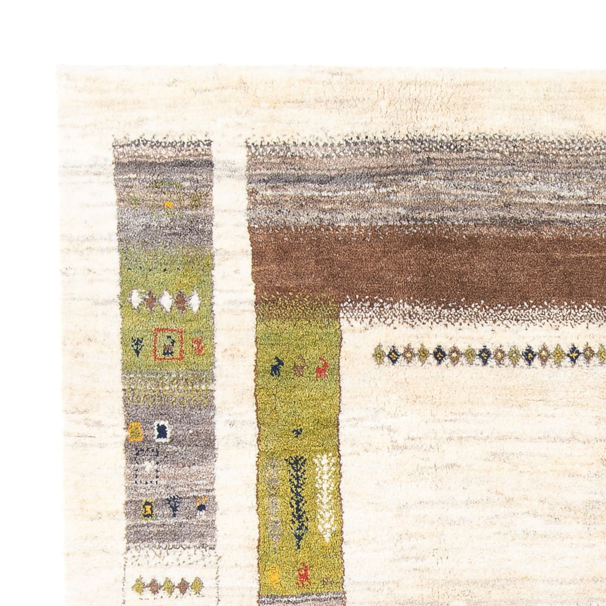 Tapis Gabbeh - Persan - 245 x 200 cm - crème