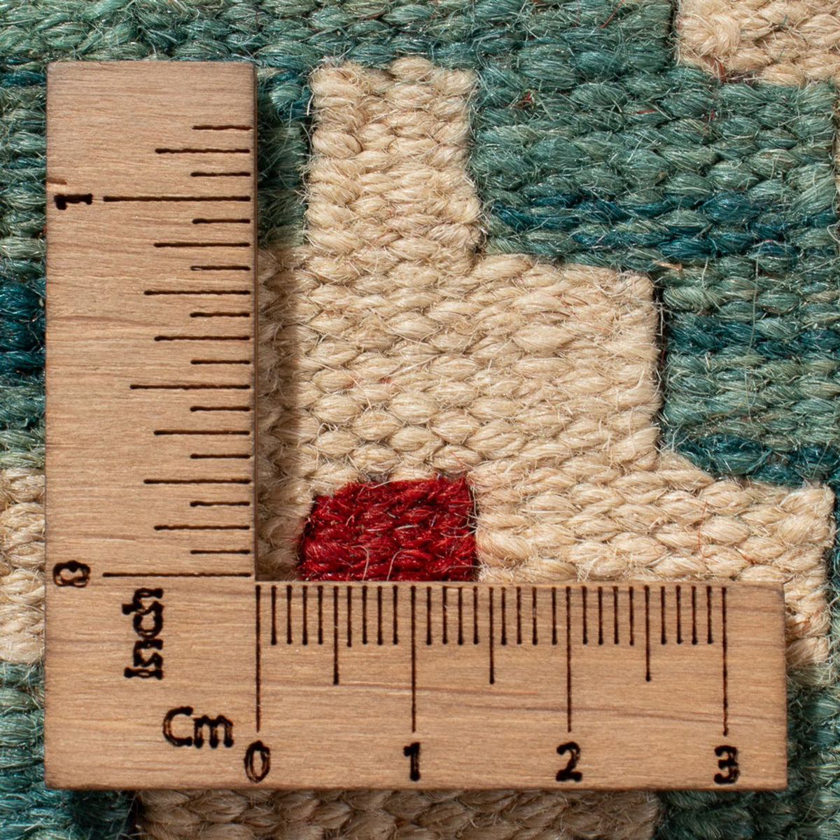 Tapis Kelim - Splash carré - 88 x 90 cm - multicolore