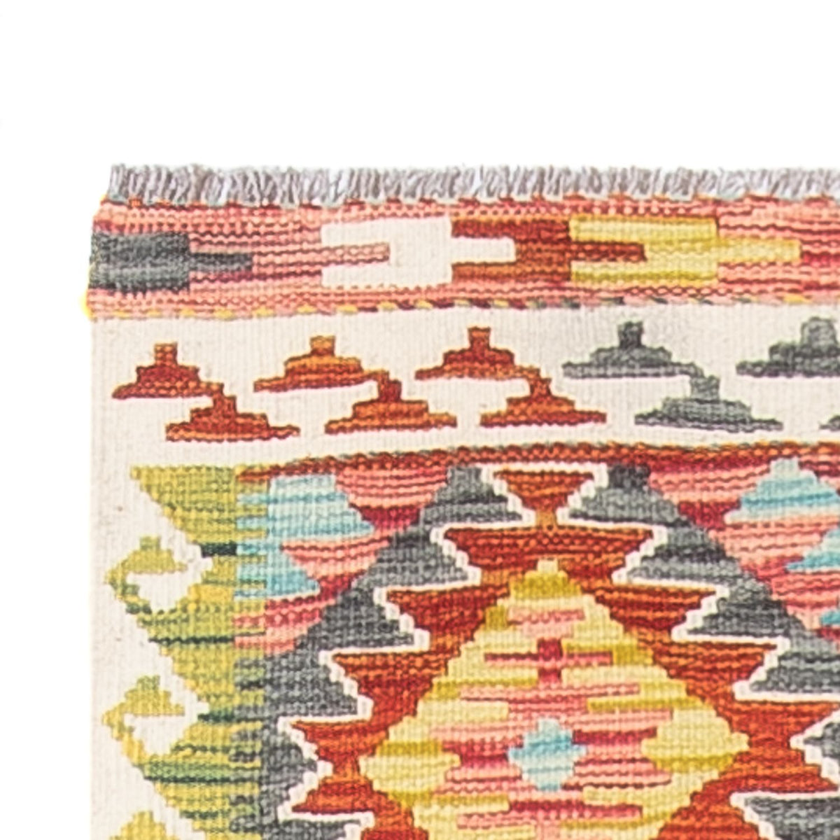 Tapis de couloir Tapis Kelim - Splash - 286 x 78 cm - multicolore