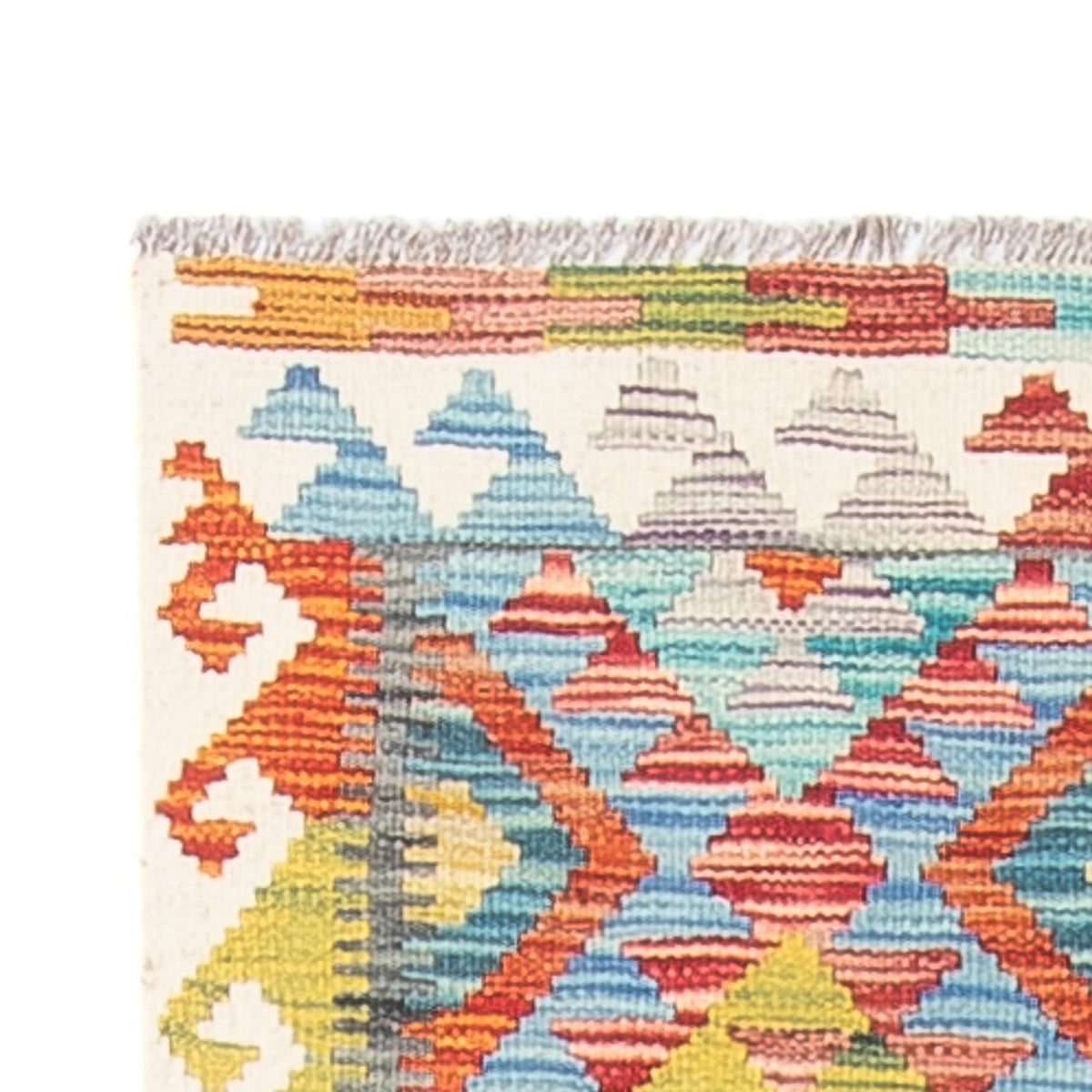 Tapis de couloir Tapis Kelim - Splash - 232 x 80 cm - multicolore