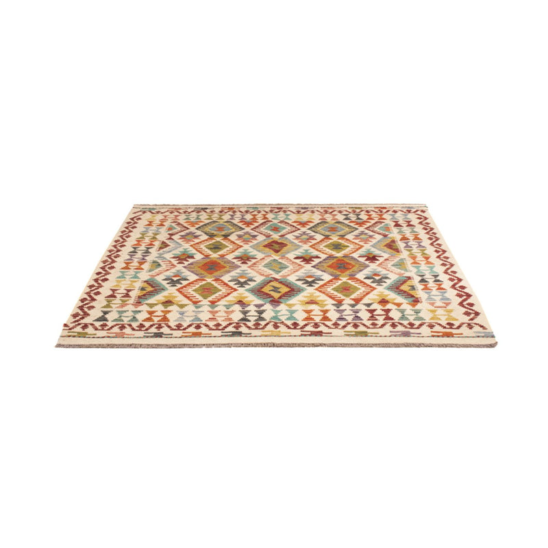 Tapis Kelim - Splash carré  - 154 x 143 cm - multicolore