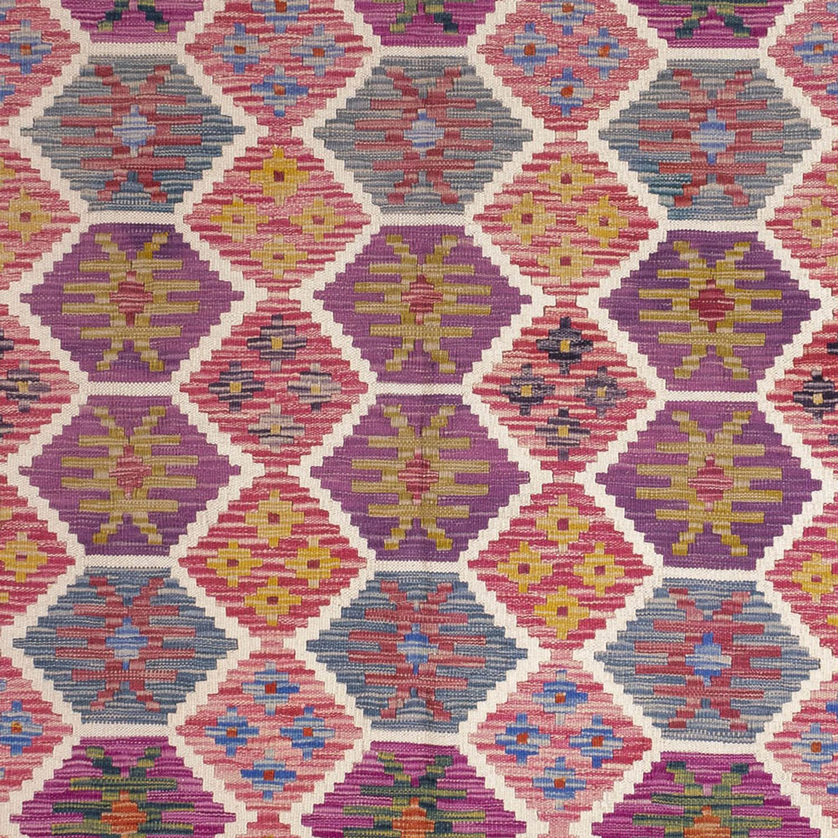 Tapis Kelim - Splash - 254 x 177 cm - multicolore