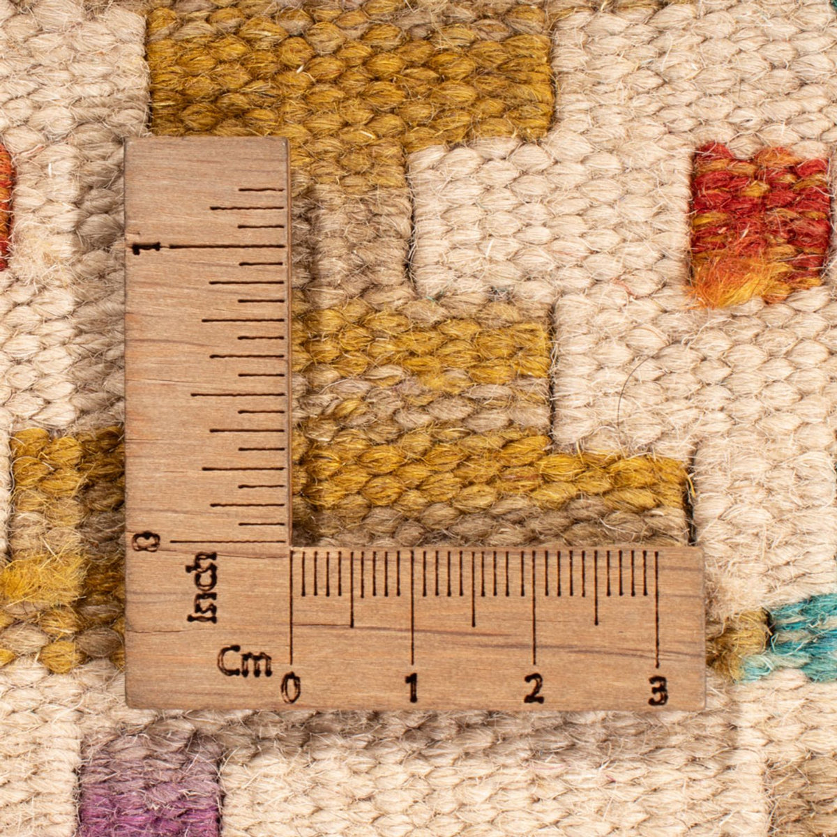 Tapis Kelim - Splash - 246 x 204 cm - multicolore