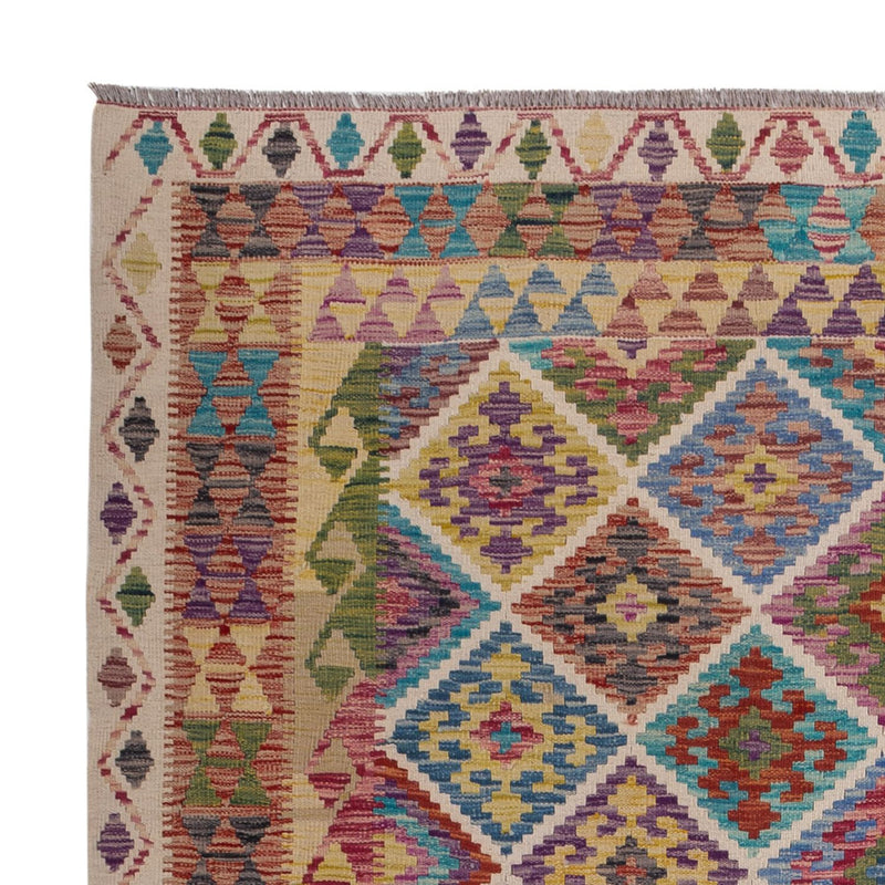 Tapis Kelim - Splash - 285 x 206 cm - multicolore