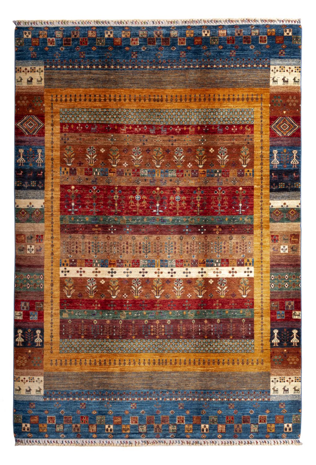Tapis Gabbeh - Loribaft Persan - 250 x 173 cm - multicolore