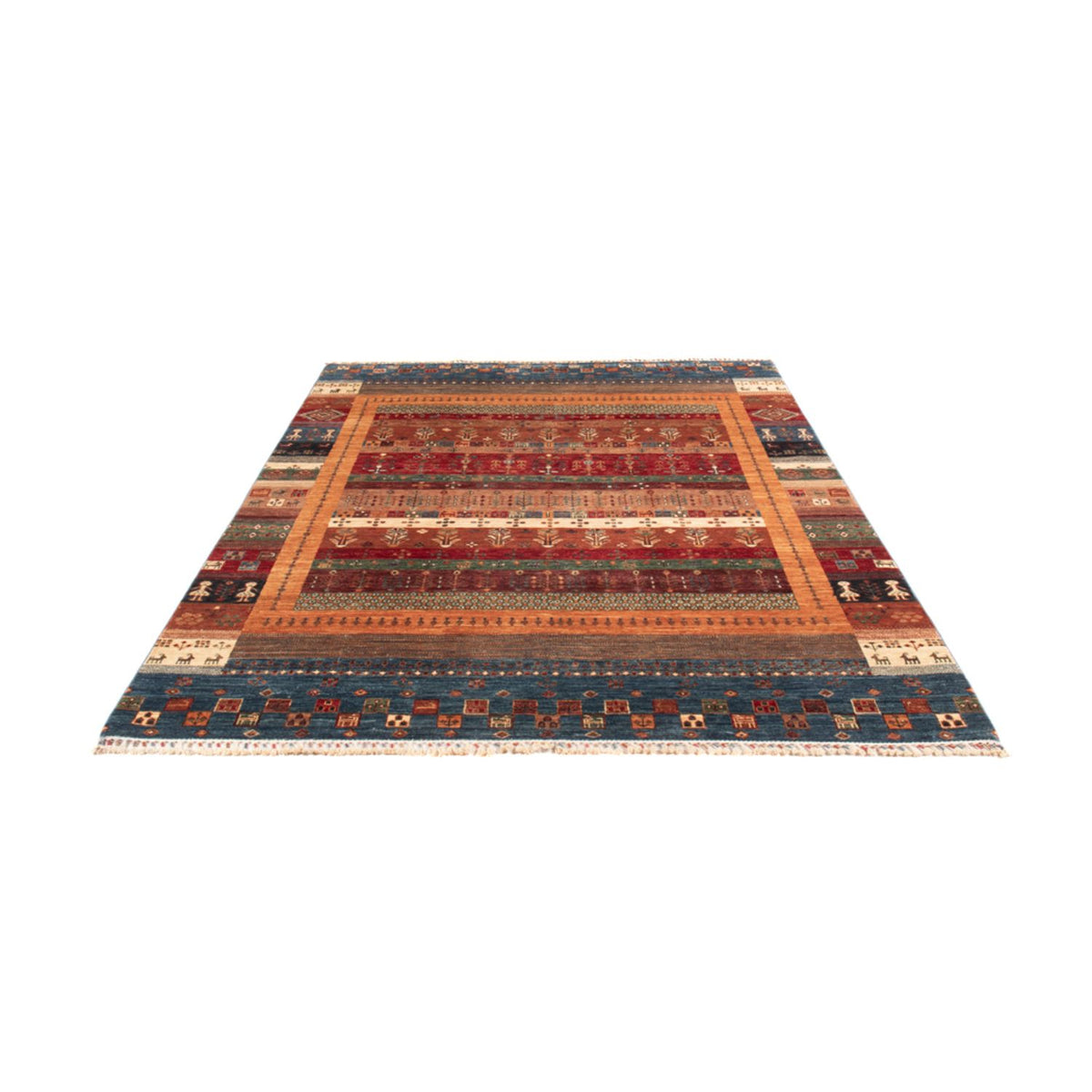 Tapis Gabbeh - Loribaft Persan - 250 x 173 cm - multicolore