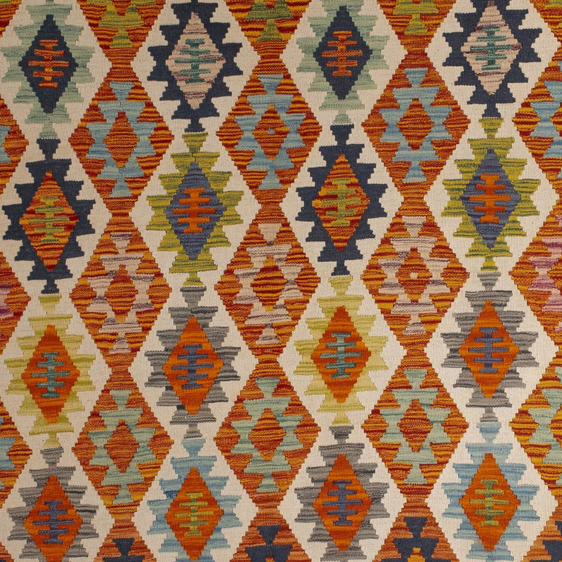 Tapis Kelim - Splash - 298 x 210 cm - multicolore