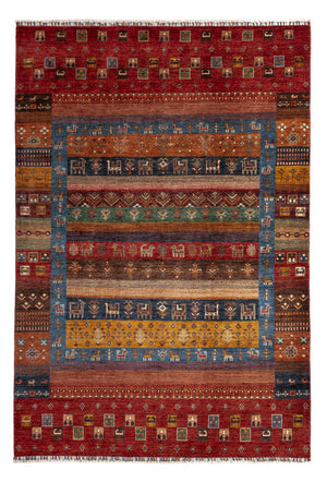 Tapis Gabbeh - Loribaft Persan - 244 x 176 cm - multicolore