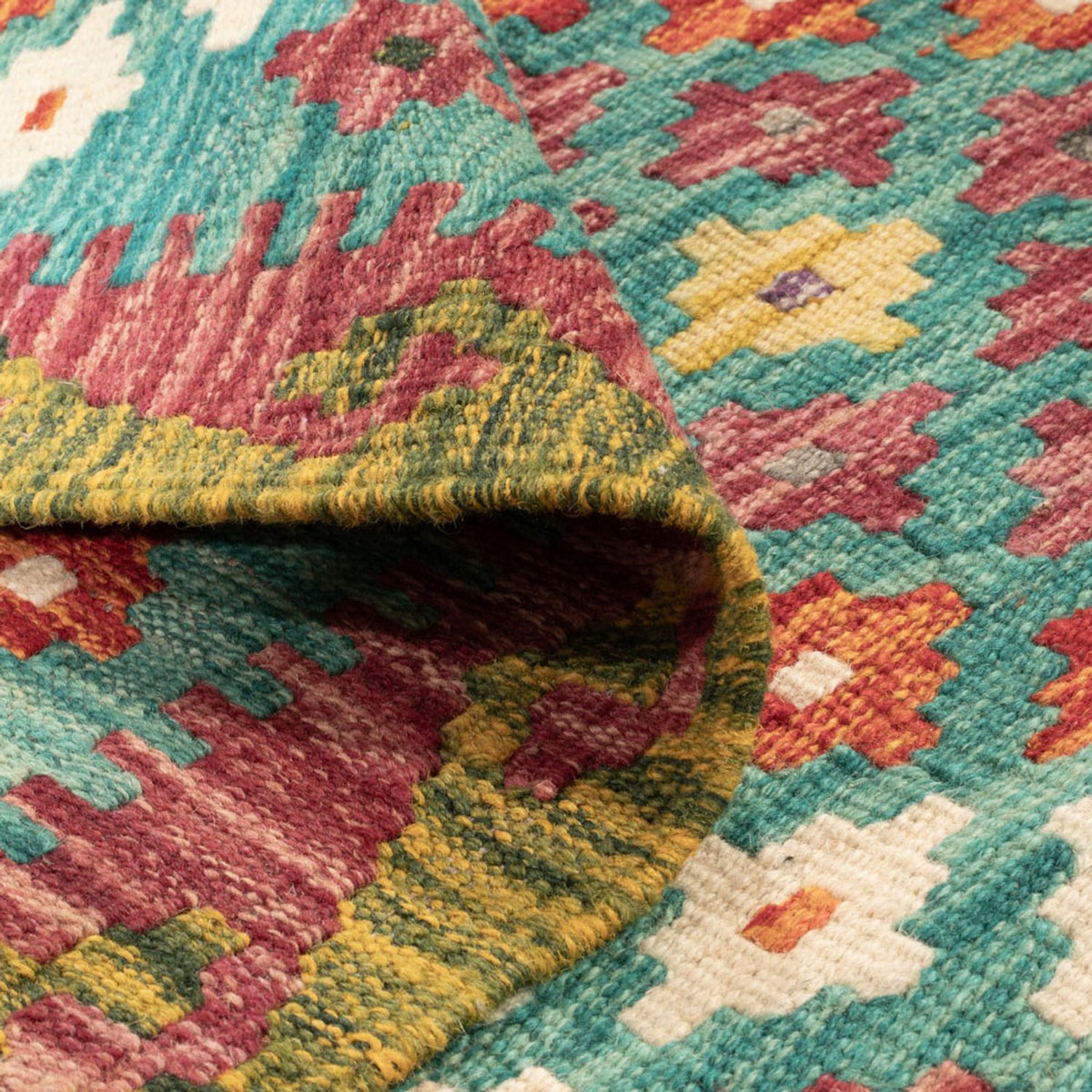 Tapis Kelim - Splash - 131 x 92 cm - multicolore