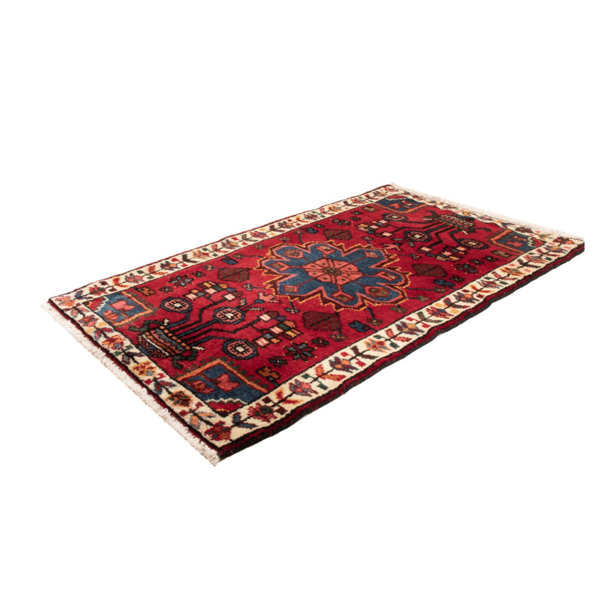 Tapis persan - Nomadic - 91 x 51 cm - rouge