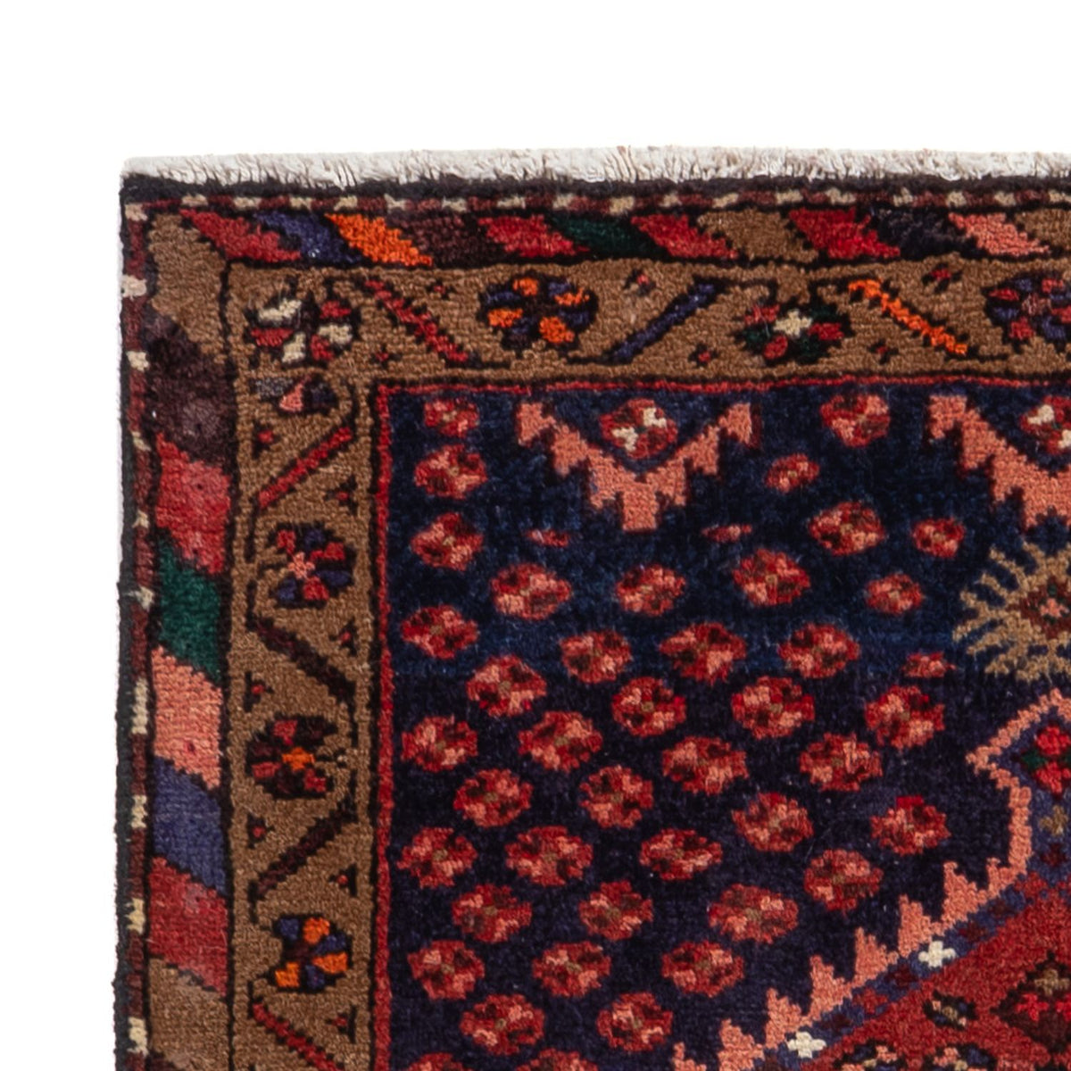 Tapis persan - Nomadic - 153 x 74 cm - rouge foncé