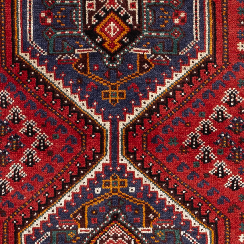 Tapis persan - Nomadic - 142 x 79 cm - rouge foncé