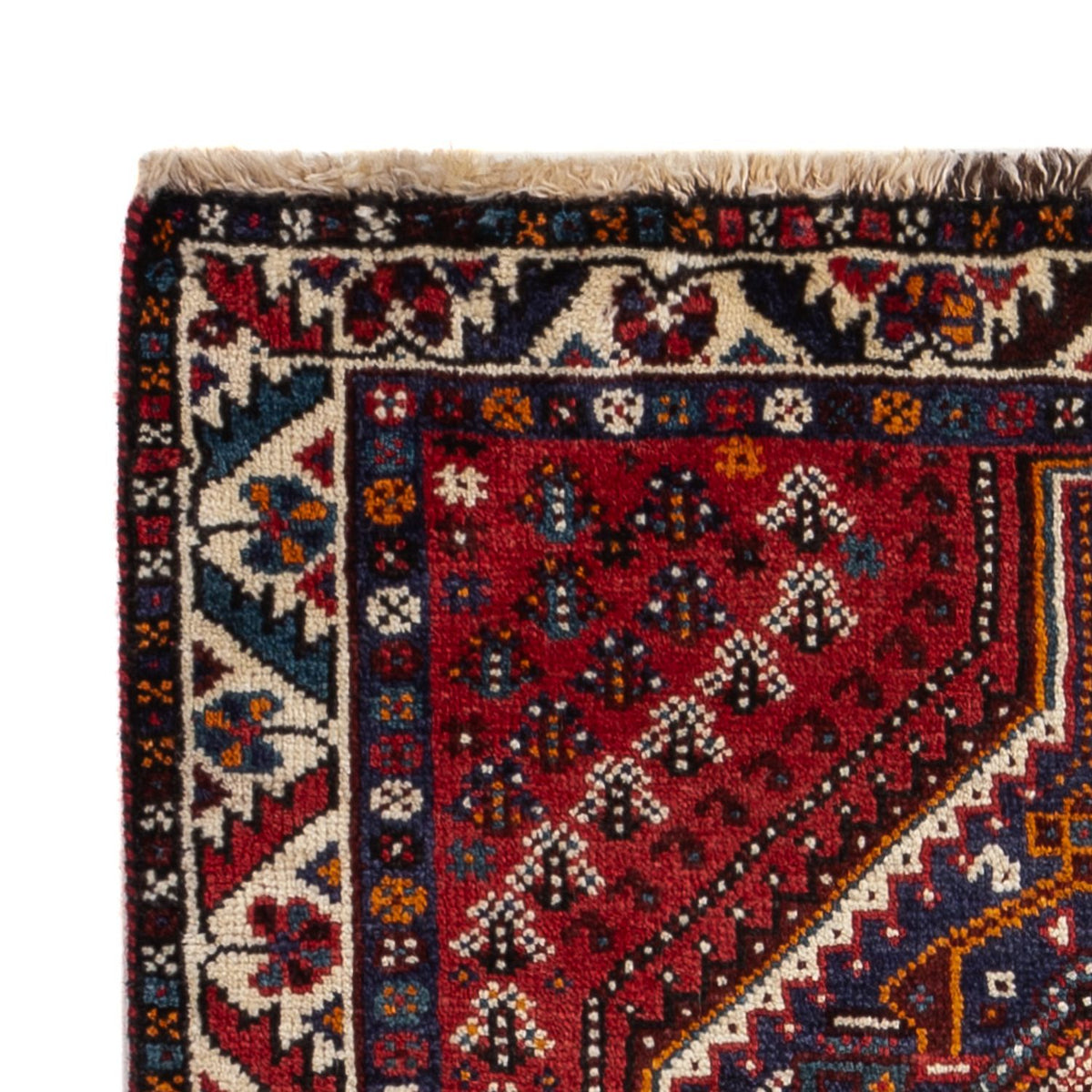 Tapis persan - Nomadic - 133 x 84 cm - rouge foncé